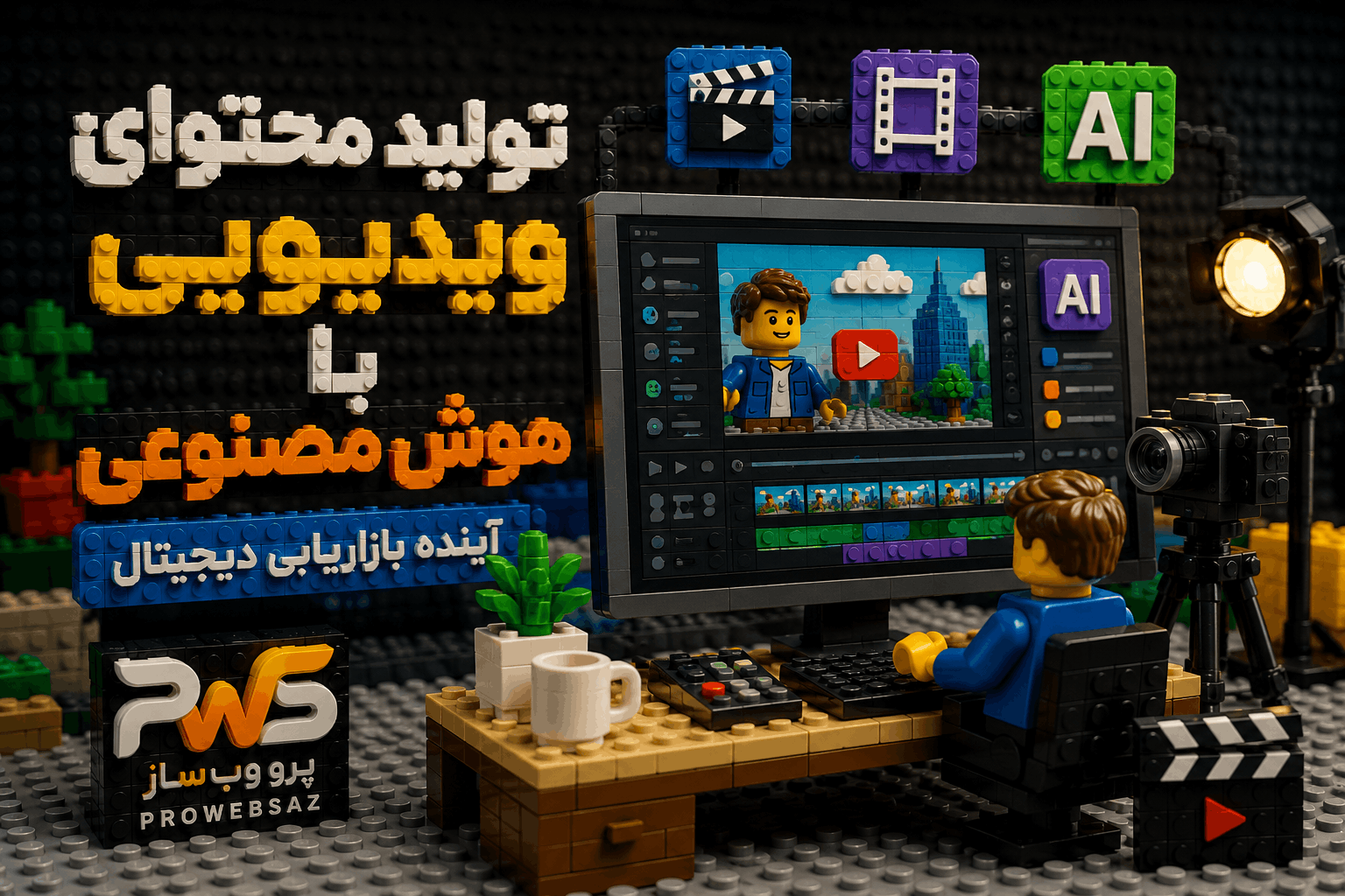 تولید محتوای ویدیویی با هوش مصنوعی؛ راهنمای کامل ساخت ویدیوهای حرفه‌ای با AI